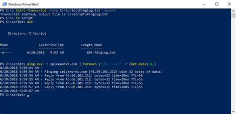 You may also want to set display_args_to_stdout. . Powershell log output to file with timestamp
